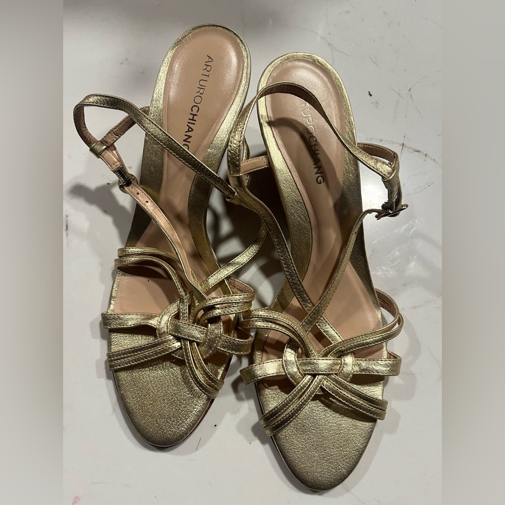 Arturo Chiang Wedge Sandals. Size 8.5